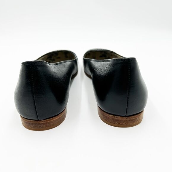 Gucci Hills GG Ballet Flat Black Cap Toe Double G Logo Leather 38, 8 - Picture 4 of 13